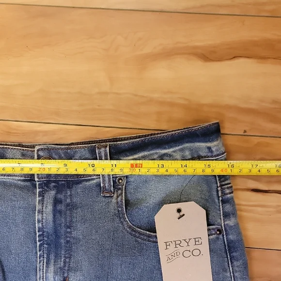 💜 FRYE AND CO. Size 8 Long Denim Skirt In Color Marley Wash NWT - Picture 10 of 14
